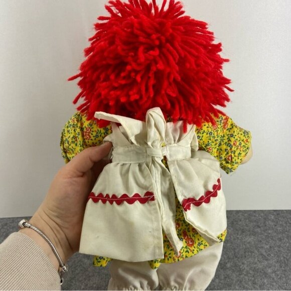 Vintage Raggedy Ann and Andy Plush Toy Dolls 16 inches - Picture 4 of 11